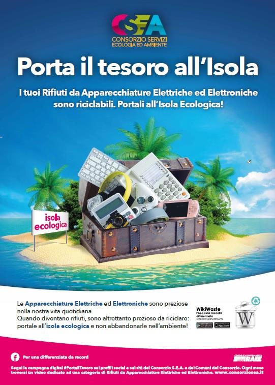 CAMPAGNA RAEE - PORTA IL TESORO ALL'ISOLA